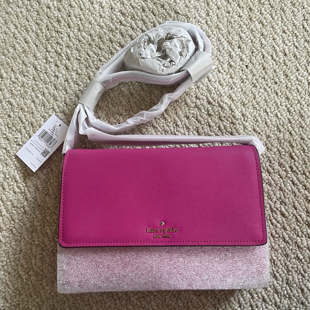 NWT - Kate Spade New York Leather Cove Street Dody Crossbody Bag in Deep Magen